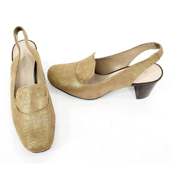 Donald Pliner Posy Slingback Stacked Heel Pumps - Picture 1 of 5